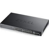 Коммутатор Zyxel XGS2220-30-EU0101F L3 Access switch, rack 19, 24xRJ-45: 1G, 2xRJ-45: 1/2.5/5/10G, 4xSFP+, standalone/cloud management