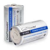 Батарейка GoPower LR20 D BL2 1.5V 00-00017862 алкалиновая, 2 штуки