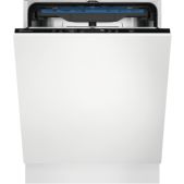 Встраиваемая посудомоечная машина Electrolux EEM48221L загрузка на 14 комплектов посуды, сенсорное управление, 7 программ, 59.6x55x82 см, черная цвет, сушка: с открыванием дверцы, индикация на полу: проекция дисплея