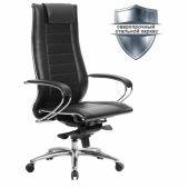Кресло офисное Метта SAMURAI Lux 2, экокожа, регулируемое сиденье, черное