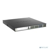 Коммутатор D-link DMS-3130-30PS/A1A Управляемый L3 PoE-коммутатор, стек, 16x2.5Gbase-T, 8x5Gbase-T, 2x10Gbase-T, 4x25Gbase-X SFP28