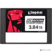 Накопитель SSD 3/75Tb Kingston SEDC600M/3840G 2.5 7mm, SATA3, 3D TLC, R/W 560/530MB/s, IOPs 94 000/59 000, TbW 7008, DWPD 1