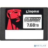 Накопитель SSD SATA3 7680Gb Kingston SEDC600M/7680G SSD DC600M, 2.5 7mm,, 3D TLC, R/W 560/530MB/s, IOPs 94 000/34 000, TbW 14016, DWPD