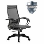 Кресло Метта К-9 пластик, прочная сетка, сиденье и спинка регулируемые, черное