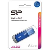 Устройство USB 3.2 Flash Drive 64Gb Silicon Power SP064GBUF3202V1B Helios 202 голубой