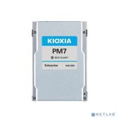 Накопитель SSD SAS 12800Gb Kioxia PM7-V KPM71VUG12T8 серверный, твердотельный 2.5 15mm, 24G, TLC, R/W 4100/3700 MB/s, IOPs 720K/330K, TbW 70080, DWPD 3