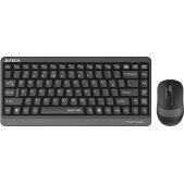 Комплект беспроводной (клавиатура + мышь) A4-Tech Fstyler FGS1110Q черный/серый USB Multimedia