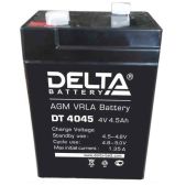 Батарея аккумуляторная Delta DT 4045 47мм напряжение 4В, емкость 4.5Ач 47х47х101mm