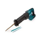 Сабельная пила Makita JR001GZ бесщеточная, аккумуляторная, 40В, Li-ion, 0-2300/0-3000 Об/мин, ход 32мм, рез 255мм, 3.5кг, коробка, подсветка, пилки 3шт, без аккумулятора и зу, XGT