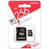 Карта памяти MicroSDXC 256Gb SmartBuy SB256GbSDU3-01 class 10 U3