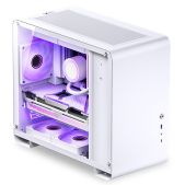 Корпус mATX без БП Jonsbo U4 Mini White боковая панель из закаленного стекла, белый