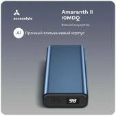Аккумулятор внешний Accesstyle Amaranth II 10MDQ синий 10000 mAh
