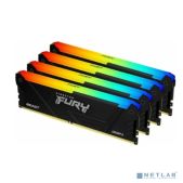 Модуль памяти DDR4 128Gb 3200MHz Kingston KF432C16BB2AK4/128 CL16 DIMM Kit of 4 Fury Beast RGb