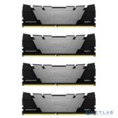 Модуль памяти DDR4 128Gb 3200MHz Kingston KF432C16RB2K4/128 CL16 DIMM Kit of4 Fury Renegade Black