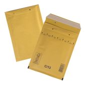 Конверт-пакеты КУРТ С/0-G с прослойкой из пузырчатой пленки 170х225мм, крафт-бумага, отрывная полоса, комплект 100 шт