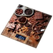 Весы кухонные Hottek 962-026 7кг, ЖКД с подсветкой, 18х20см Шоколад