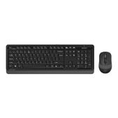 Комплект беспроводной (клавиатура + мышь) A4-Tech Fstyler FG1010S GREY черно-серый USB