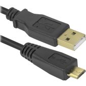 Переходник USB OTG Defender microUSBM-USBF, 8см 87300