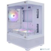 Корпус mATX без БП 1STPlayer MIKU Mi2-A White Mi2-A-WH-2F1R-W-1F1-W 3x120мм LED fans