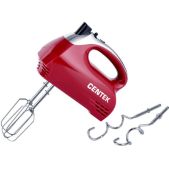 Миксер Centek CT-1118 хром/вишня 350Вт, 5 скоростей+турбо, взбивание/замешивание