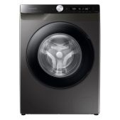 Стиральная машина Samsung WW80AG6S28AXLD узкая Eco Bubble и AI Control, WW6100A, нерж. сталь, 8 кг