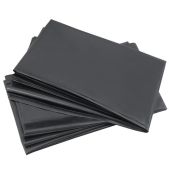 Мешки для мусора Noname 608326 120л черные, в пачке 50шт, прочные, ПВД 28мкм, 70х110см