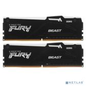 Комплект модулей памяти DDR5 32Gb 16Gb х2 5600MHz Kingston KF556C40BBAK2-32 CL40 DIMM Kit of 2 Fury Beast RGb XMP