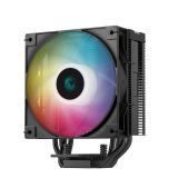 Кулер для процессора Deepcool AG400 Digital BK ARGb LGA1700/1200/115X/AM5/AM4 TDP 220W, PWM, ARGb вентилятор 120мм, 4 тепл. трубки, черный RET