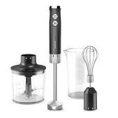 Блендер Centek CT-1349 Black черный 1.0кВт, Турбо-режим, стальная насадка, стакан 600мл, чоппер, венчик