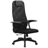 Кресло офисное Brabix 532922 Premium Ultimate EX-801 черное, пластик, плотная двойная сетка Х2