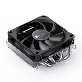 Кулер для процессора Jonsbo HP-400S Black LGA1700/1200/115X/AM5/AM4 низкопрофильный 36.7мм TDP 140W, PWM, 90mm Fan, 4 тепловые трубки, 4-pin Retail, черный