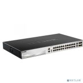 Коммутатор D-link DMS-3130-30TS/A1A Multigigabit Managed L3 Stackable Switch 24x2.5Gbase-T, 2x10Gbase-T, 4х25Gbase-X SFP28, Surge 6KV, CLI, 1000Base-T Management, RJ45 Console, USB, RPS, Dying Gasp