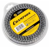 Леска для триммера Champion C7047 Tri-twist 2.7ммx60м витой треугольник +нож