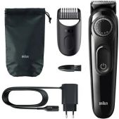 Машинка для стрижки Braun BT3324 черный 6Вт насадок в компл:2шт