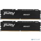 Модуль памяти DDR5 16Gb (2x8Gb) 4800MHz Kingston Fury Beast Black Gaming Memory KF548C38BBK2-16, DIMM CL38 , 1.1V, KF548C38BBK2-16 1RX16  Kit of 2, RTL 325973