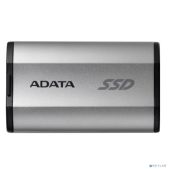 Внешний накопитель SSD 2000Gb A-Data SD810-2000G-CSG External SSD SD810, Type-C, USB 3.2 Gen2х2, up to R/W 2000/2000 MB/s, 72.7x44x12.2mm, Silver