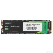 Накопитель SSD PCIe M.2 1Tb Apacer AS2280P4 Client SSD AP1TbAS2280P4-1 Gen3x4 with NVMe, 3000/2000, IOPS AP1TbAS2280P4-1 215/390K, MTbF 1.5M, 3D TLC, 800TbW, 0.73DWPD, RTL 918253