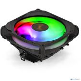 Кулер процессорный Exegate EX286158RUS ExeGate Dark Magic EE400XL-PWM.RGb Al black coating, 4 copper heatpipe, LGA775/1150/1151/1155/1156/1200/AM2/AM2+/AM3/AM3+/AM4/FM1/FM2/754/939/940, TDP 125W, вентилятор 120мм, PWM