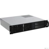 Корпус 2U серверный Procase RE204-D0H8-FA-55 0x5.25+8HDD, черный, без блока питания 2U, 2U-redundant, глубина 550мм, ATX 12x9.6, панель вентиляторов 4x80х25 PWM