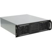 Корпус 3U серверный Procase RE306-D0H12-A-45 0x5.25+12HDD, черный, без блока питания PS/2, mini-redundant, 2U-redundant, глубина 450мм, MB ATX 12x9.6.4slot