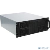 Корпус 4U серверный Procase RE411-D5H9-FE-65 5x5.25+9HDD, черный, без блока питания, глубина 650мм, MB EATX 12x13, панель вентиляторов 3x120x25 PWM