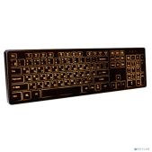 Клавиатура Dialog Katana KK-ML17U Black мультимедийная, с янтарной подсветкой клавиш, USB, черная