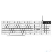 Клавиатура Гарнизон GK-200, USB, белый, механические клавиши