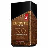 Кофе молотый в растворимом Egoiste X.O EG10009008 100г, стеклянная банка, сублимированный