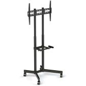 Стойка на колесах Arm Media PT-STAND-7 10231 черная для TV/LFD 32-80, полка, max VESA 600x400, высота 1060-1500мм, нагрузка до 50 кг