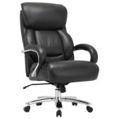 Кресло из натуральной кожи Brabix 531940 Premium Pride HD-100 нагрузка до 250кг, черное