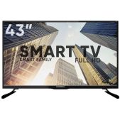 Телевизор 43 Soundmax SM-LED43M02S 1920x1080 SmartTV DVB-S2 3xHDMI 2xUSB