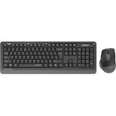 Комплект клавиатура + мышь A4-Tech Fstyler FGS1035Q GREY клав:черный/серый мышь:черный/серый USB беспроводная мультимедийная
