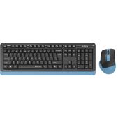 Комплект клавиатура + мышь A4-Tech Fstyler FGS1035Q Navy Blue клав:черный/синий мышь:черный/синий USB беспроводная мультимедийная