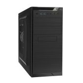 Корпус mATX 500W Exegate EX272747RUS Minitower QA-412U Black 120мм, 2xUSB+2xUSB 3.0, Audio